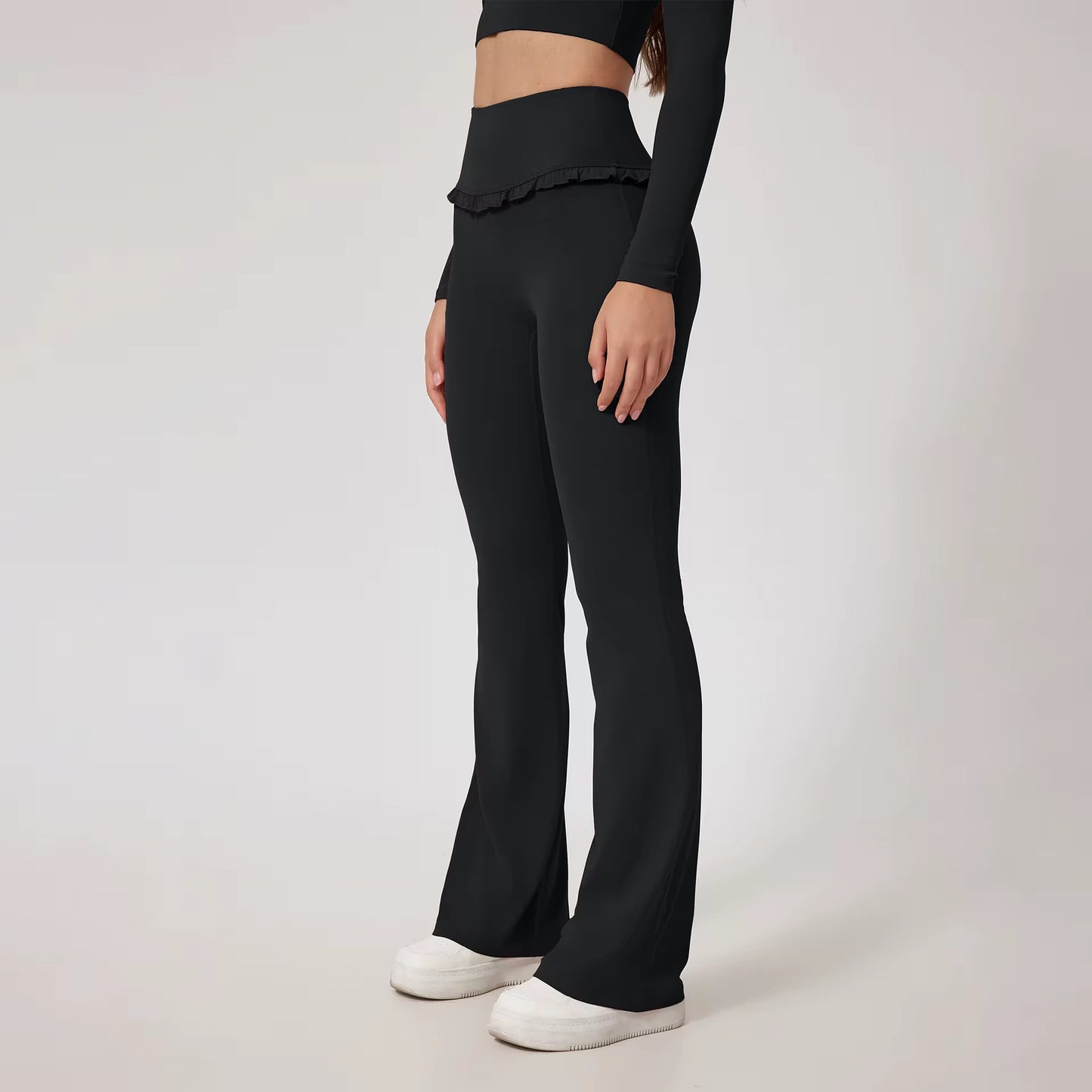 Frill Detail Activewear Yoga Set