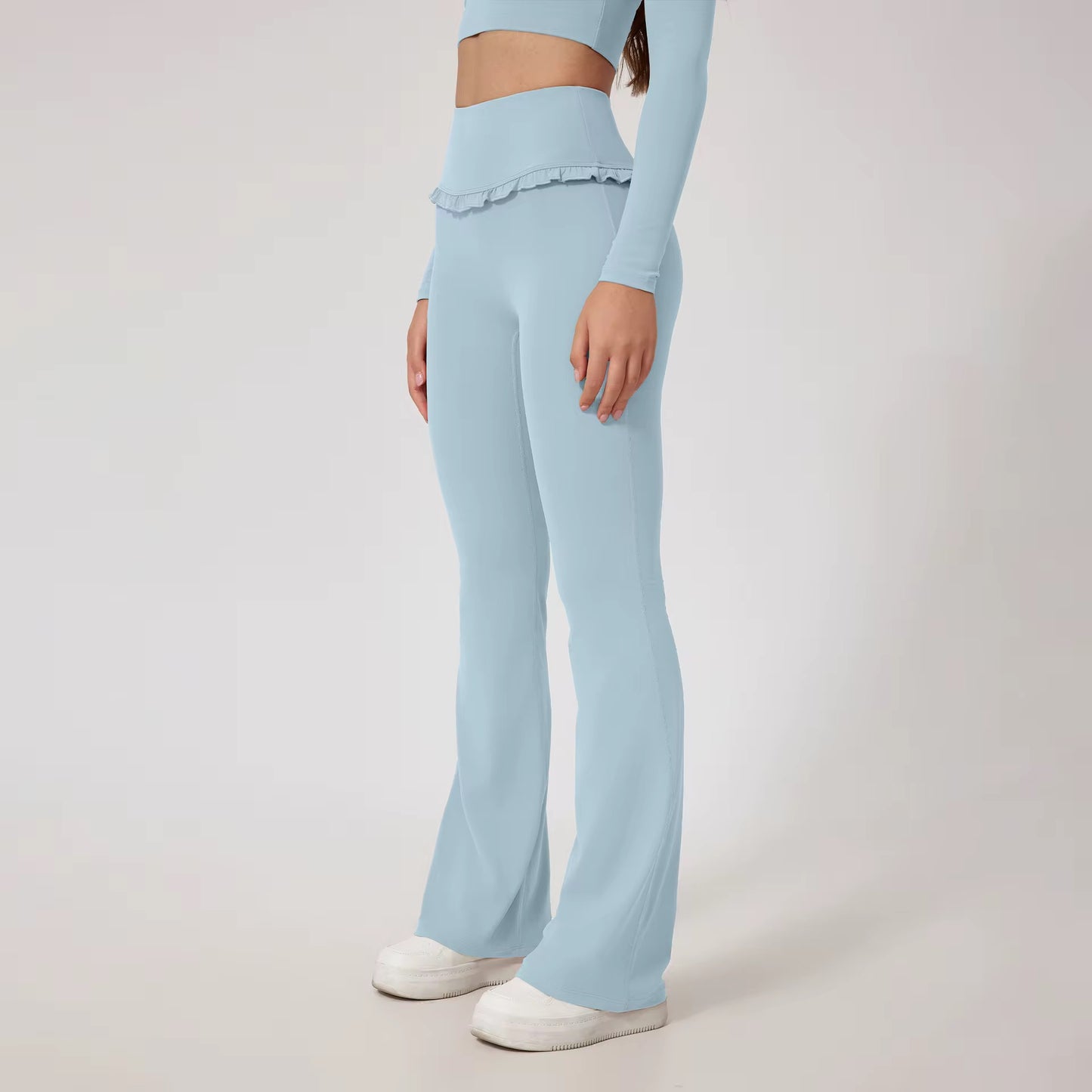 Frill Detail Activewear Yoga Set