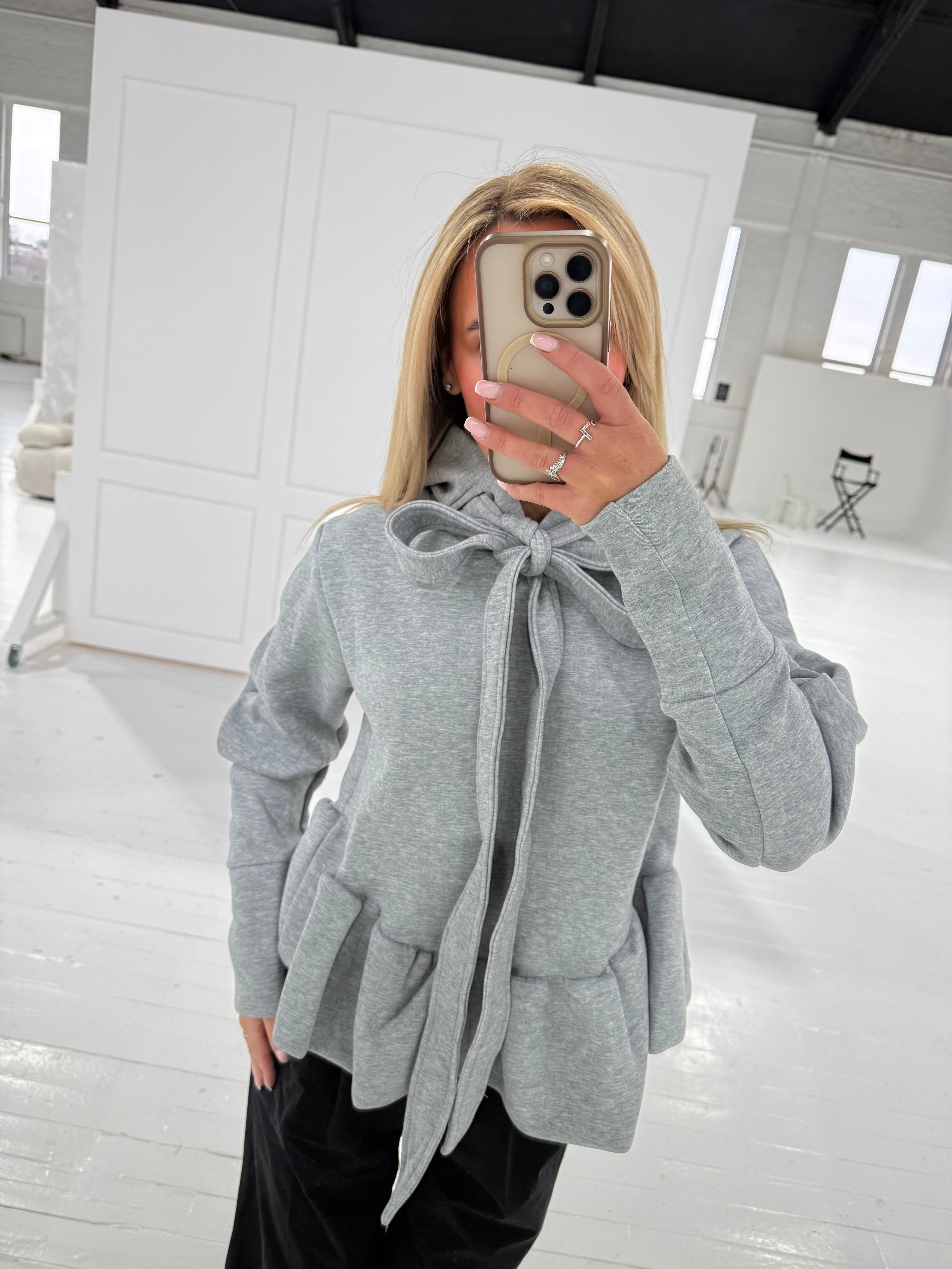 Statement Bow Hoodie